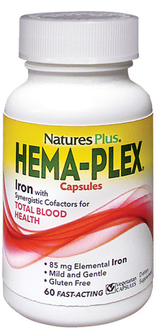 Nature's Plus Hema-Plex Integratore 60 Capsule