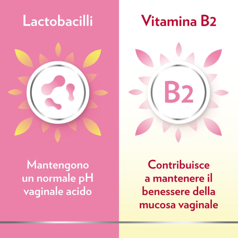 Gyno Canesflora Integratore alimentare per il benessere intimo femminile e il mantenimento della flora vaginale, con Vitamina B2 e lactobacilli, 30 capsule