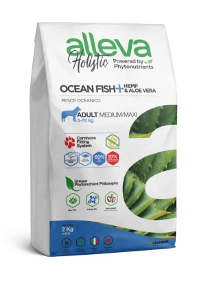 ALLEVA HOLISTIC DOG ADULT OCEAN FISH MEDIUM/MAXI KG 2 - P00233