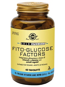 Solgar Fito-Glucose Factors Integratore Metabolismo Glucosio 60 Tavolette