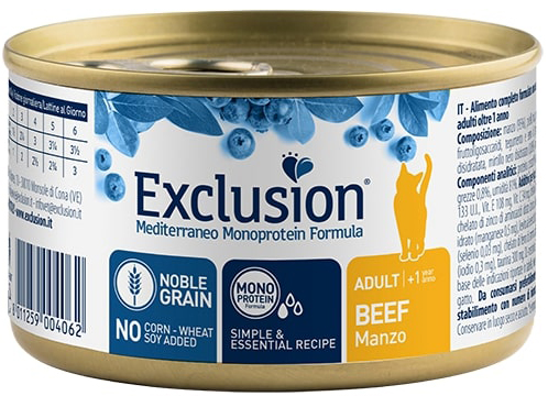 EXCLUSION M AD BEEF 85G
