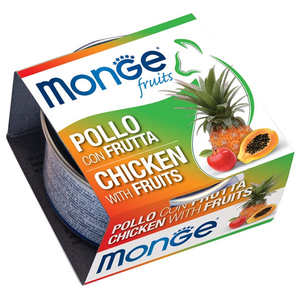 MONGE FRUITS POLLO C/FRUTTA80G