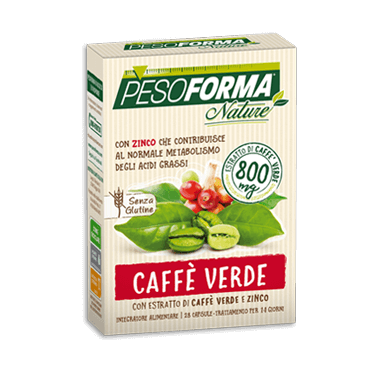 Pesoforma Nature Caffè Verde - Integratore per il metabolismo degli acidi grassi - 28 capsule