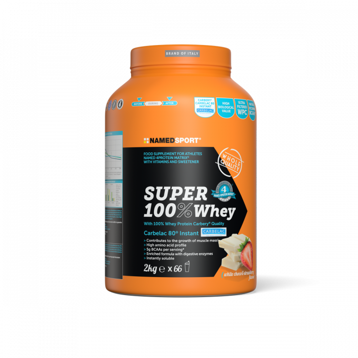 Super 100% Whey White Choco And Strawberry - 2Kg