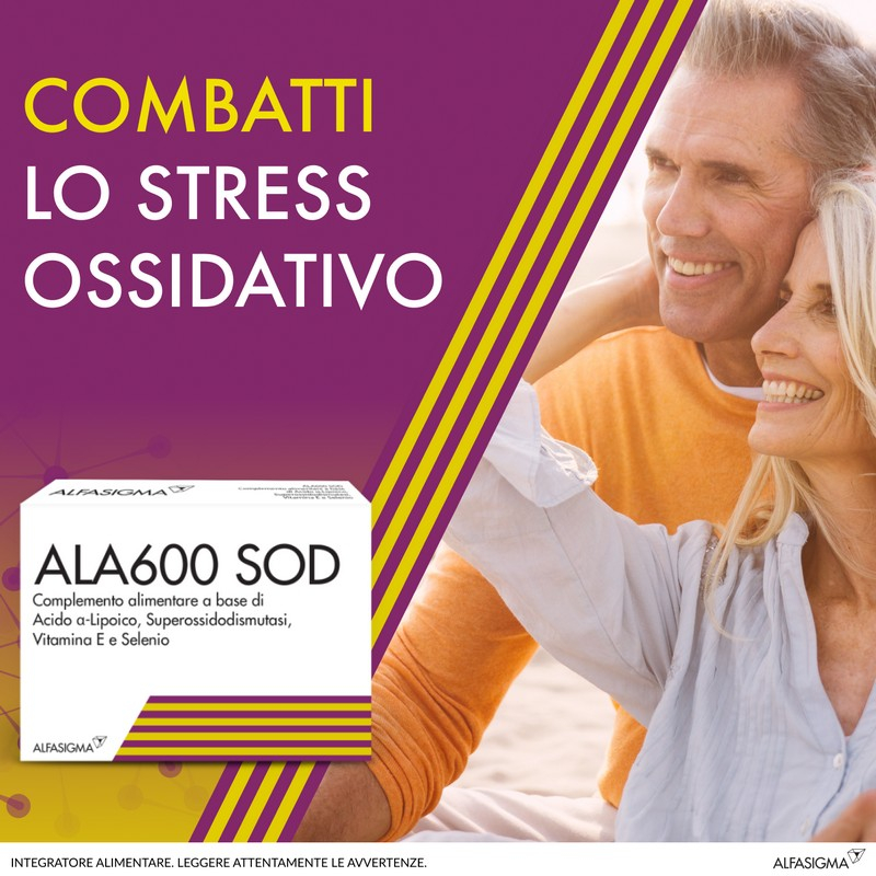 Alasod 600 - Integratore antiossidante - 20 Compresse
