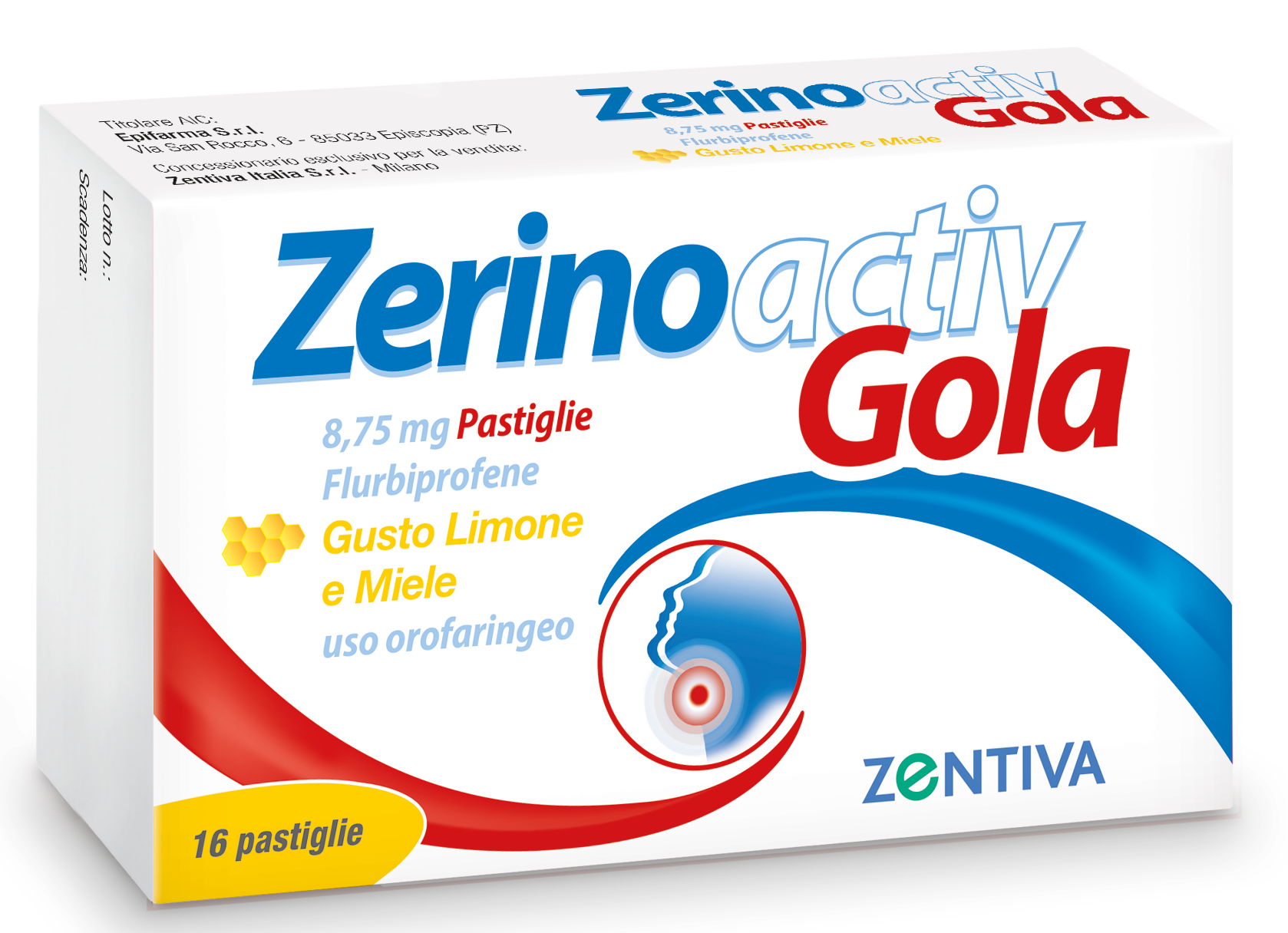 ZERINOACTIV GOLA 16 Pastiglie Gusto Limone e Miele