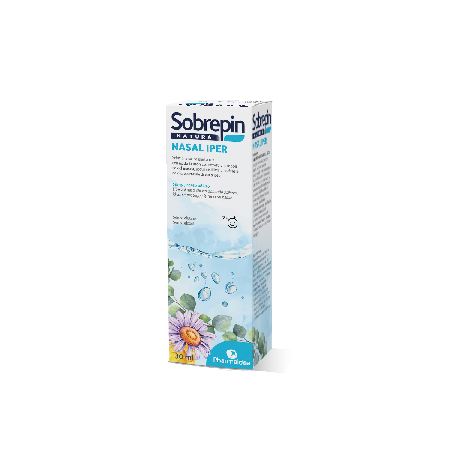 Sobrepin Natura - Nasal Iper Soluzione Salina Ipertonica Nasale 30 ml