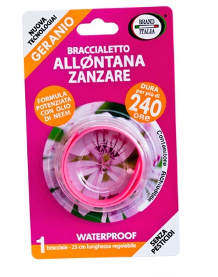 Braccialetto Allontana Zanzare durata +240 ore colori assortiti