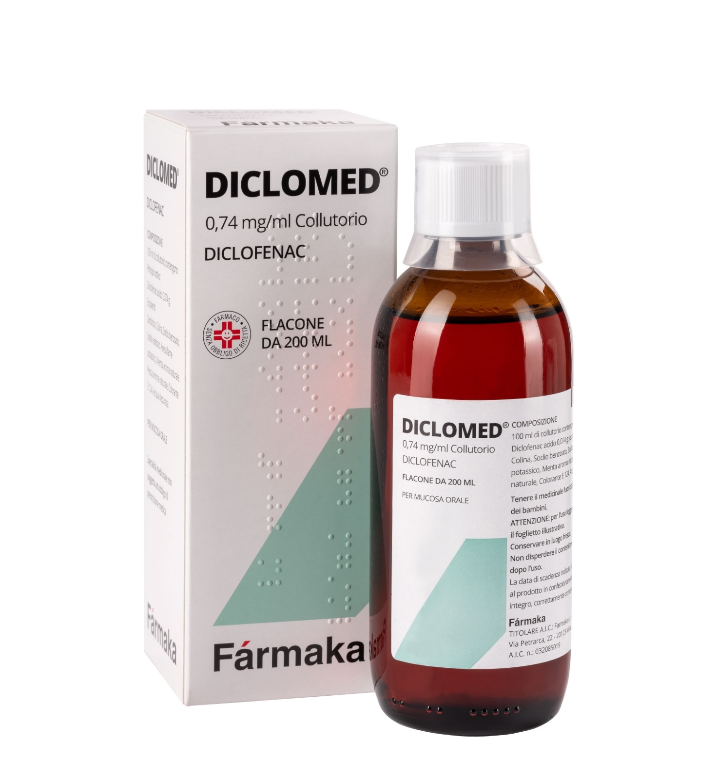 Diclomed Collutorio Diclofenac acido Flacone 200 ml