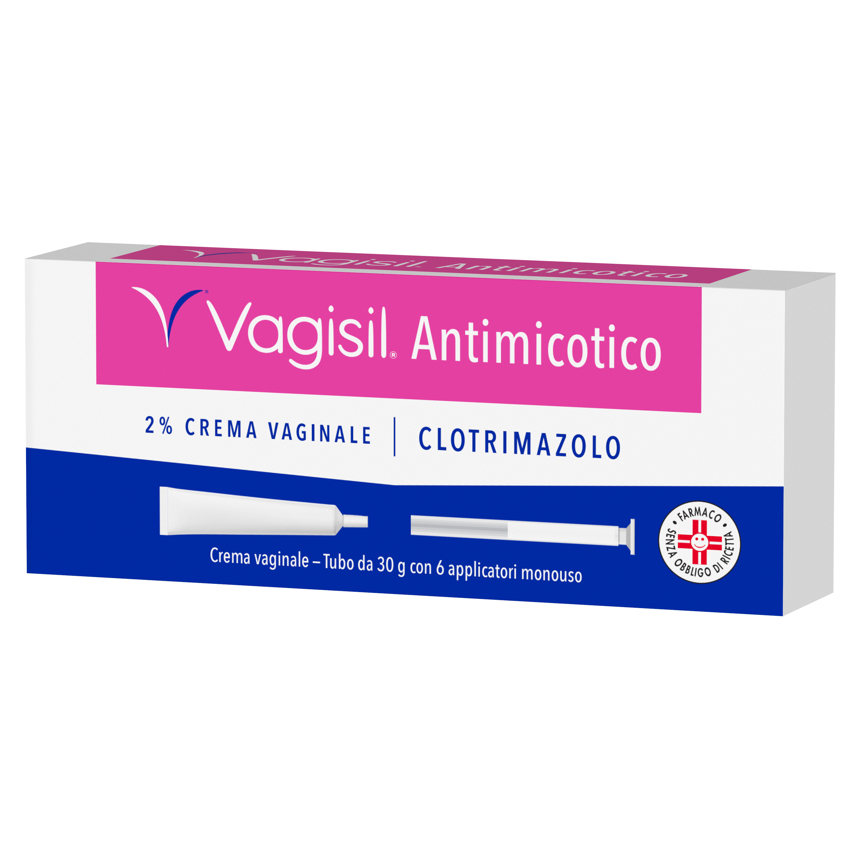 VAGISIL ANTIMICOTICO Trattamento della Candida, contro Prurito vulvare, Bruciore intimo e Perdite - Tubo da 30g con 6 applicatori