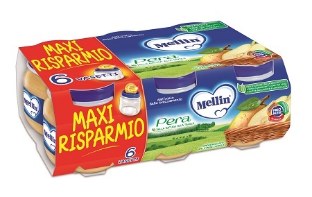 Mellin Omogeneizzato Di Frutta Pera 6x100 g