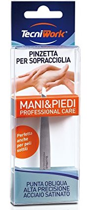 Tecniwork Pinzetta Sopracciglia Punta Obliqua
