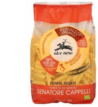 Alce Nero Penne Rigate di grano duro Senatore Cappelli biologiche 500g