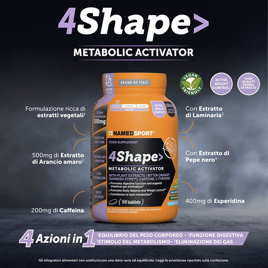 Named Sport 4Shape Metabolic Activator 90 Compresse - Integratore Per Il Metabolismo