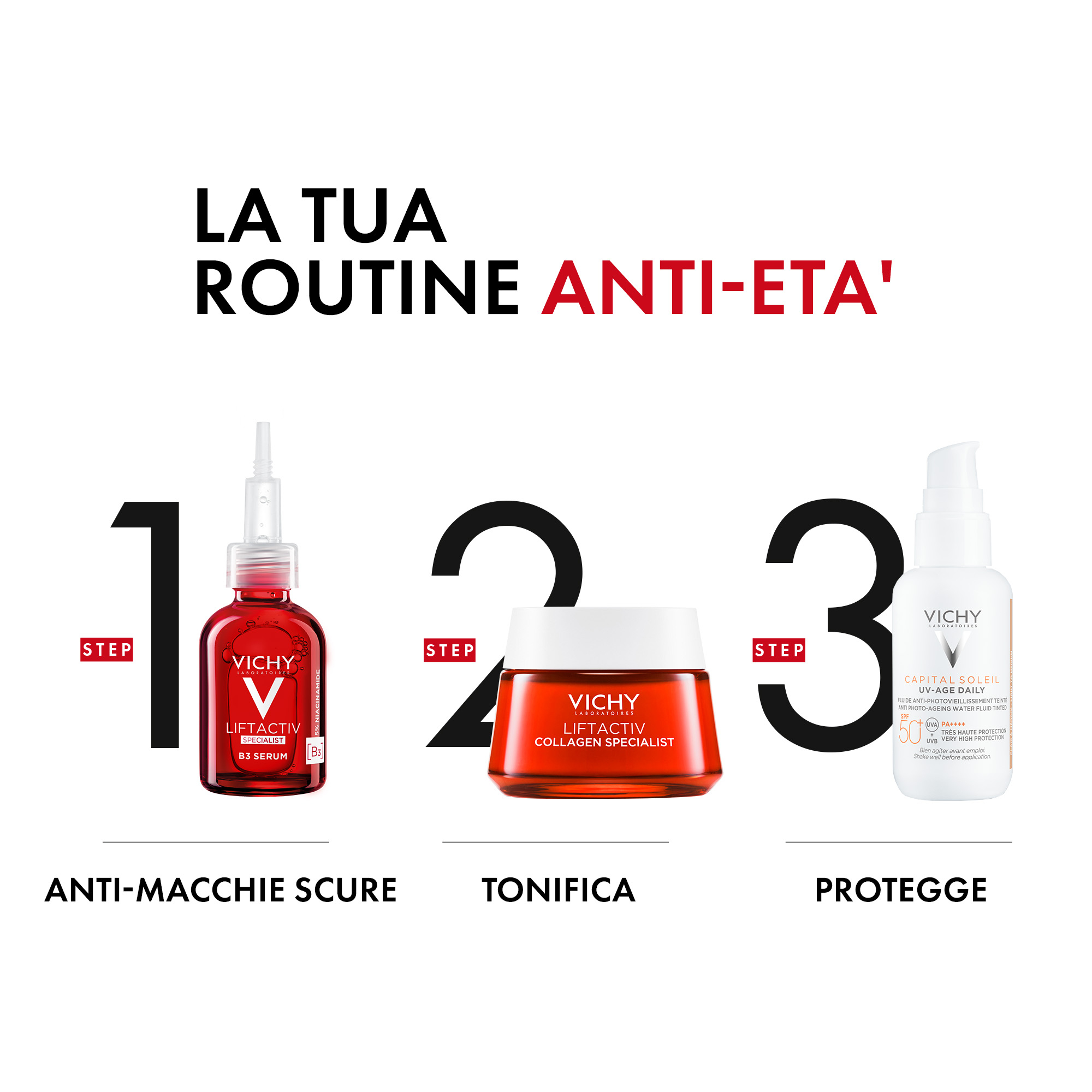 Vichy Capital Soleil UV-Age Daily SPF50+ Fluido Anti Fotoinvecchiamento Colorato 40 ml