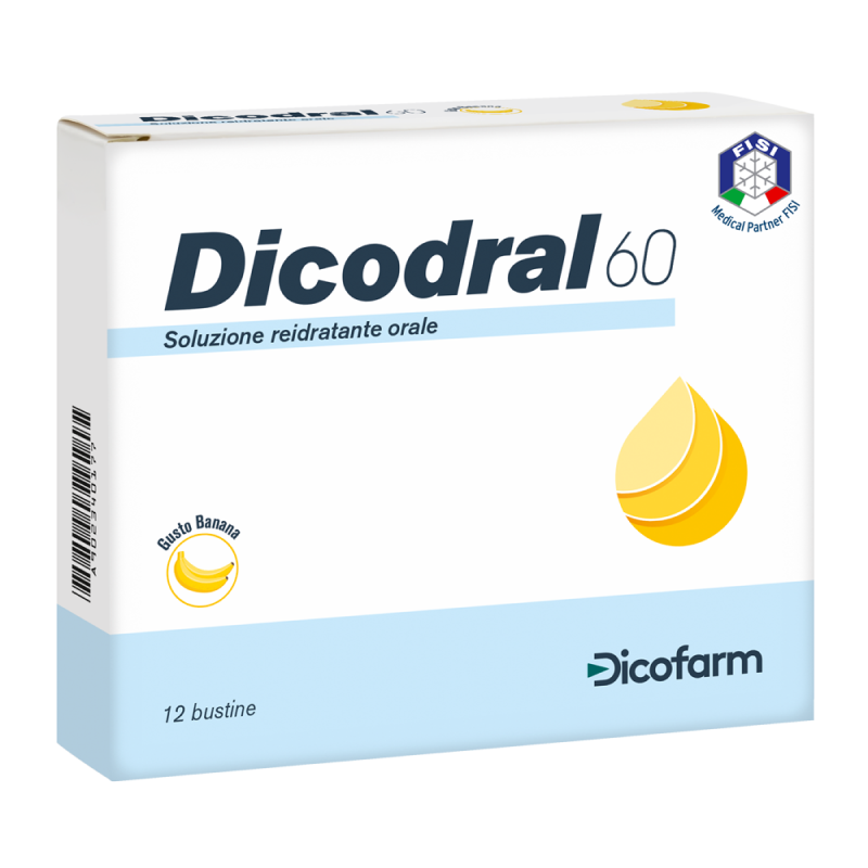Dicodral 60 - Soluzione reidratante orale - 12 Bustine