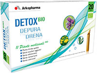 Arkofluidi Detox Total Bio Integratore Depurativo e Drenante 20 Flaconcini