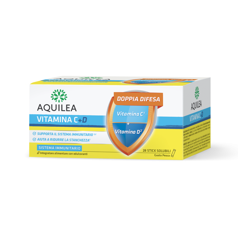 Aquilea Vitamina C+D Integratore Difese Immunitarie 28 Bustine