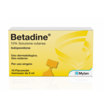 BETADINE SOLUZIONE CUTANEA 10 FLACONI 10 ML 10%