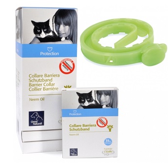 Protection Collare Barriera Olio di Neem per gatti collare 35cm
