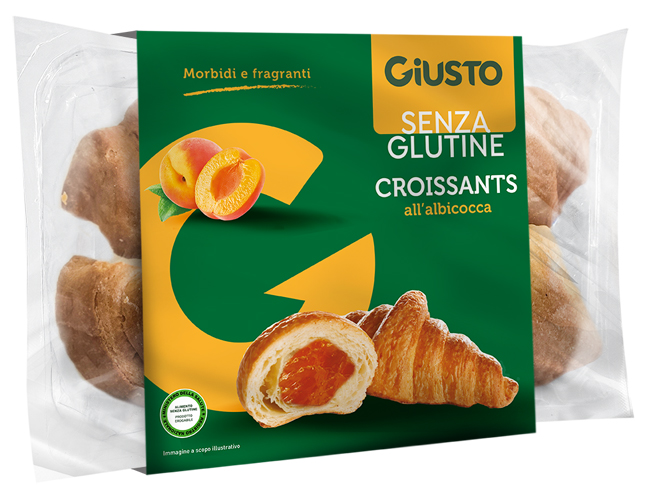 GIUSTO S/G Croissants Alb.320g