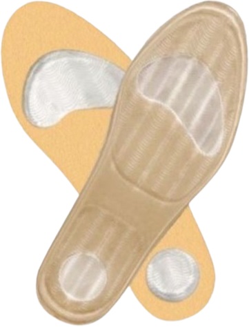 Safte Orione Okped Soletta Sottopiede in Gel Polimero Foderata Misura S