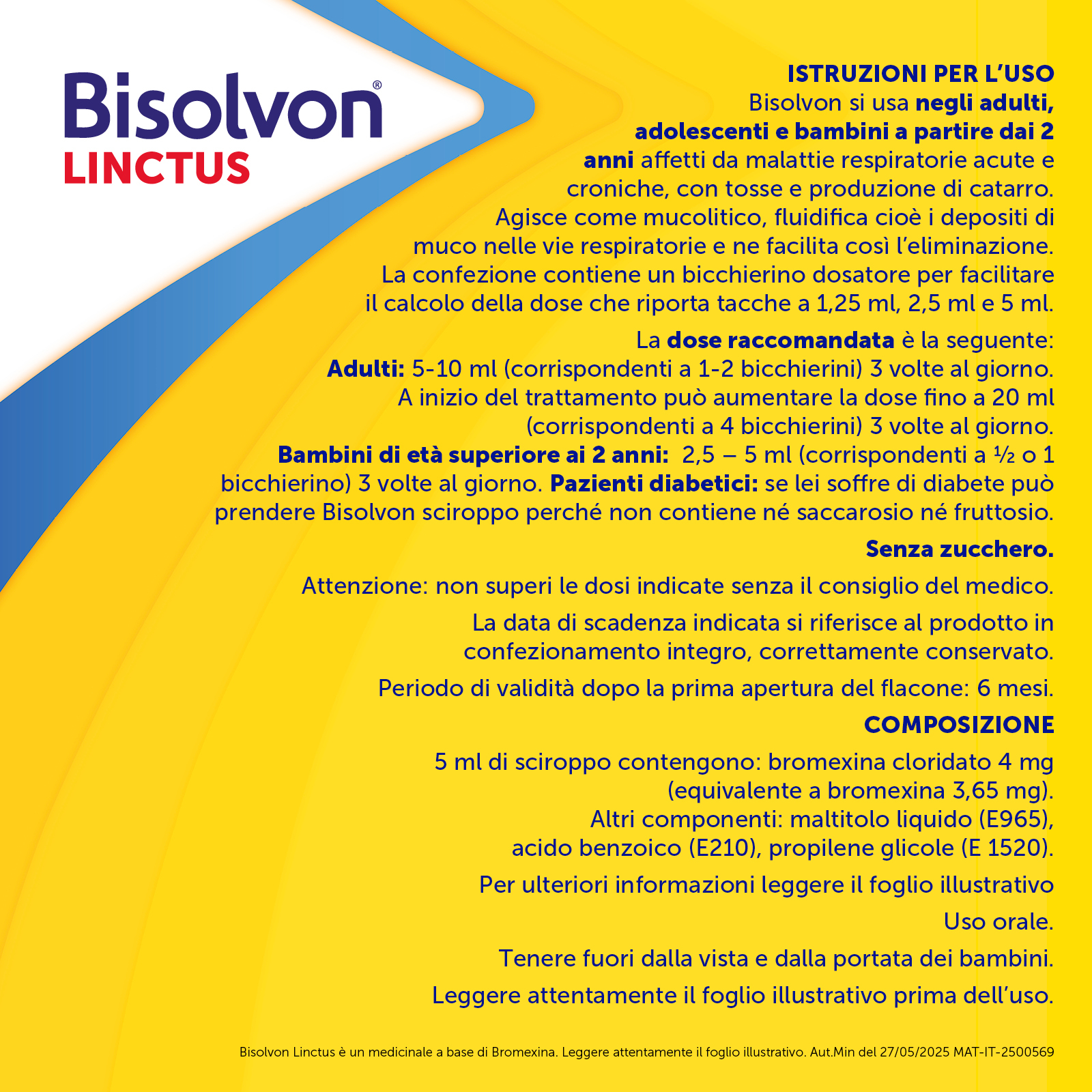 Bisolvon Linctus - Sciroppo per la tosse grassa dei bambini - aroma fragola - 200 ml