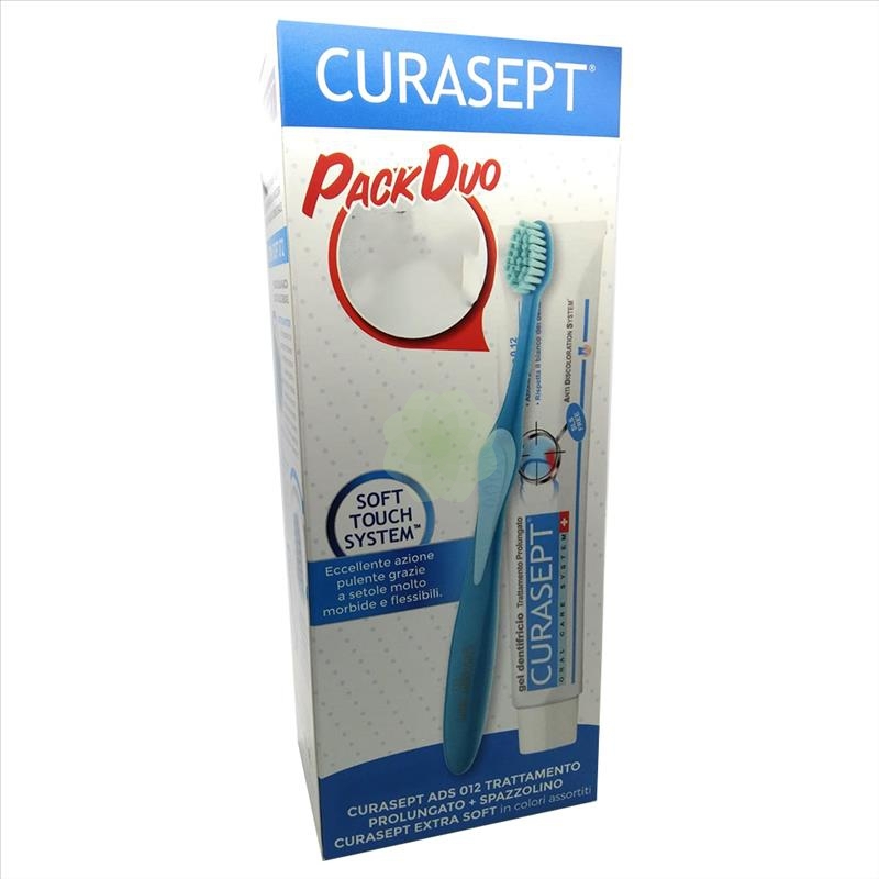 Curasept ADS Dentifricio 0,12% Cloredixina Trattamento Prolungato 75 ml PROMO PACK Con SPAZZOLINO EXTRA SOFT OMAGGIO