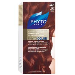 Phyto Color 6AC Biondo Scuro Mogano Ramato Tintura Permanente Per Capelli