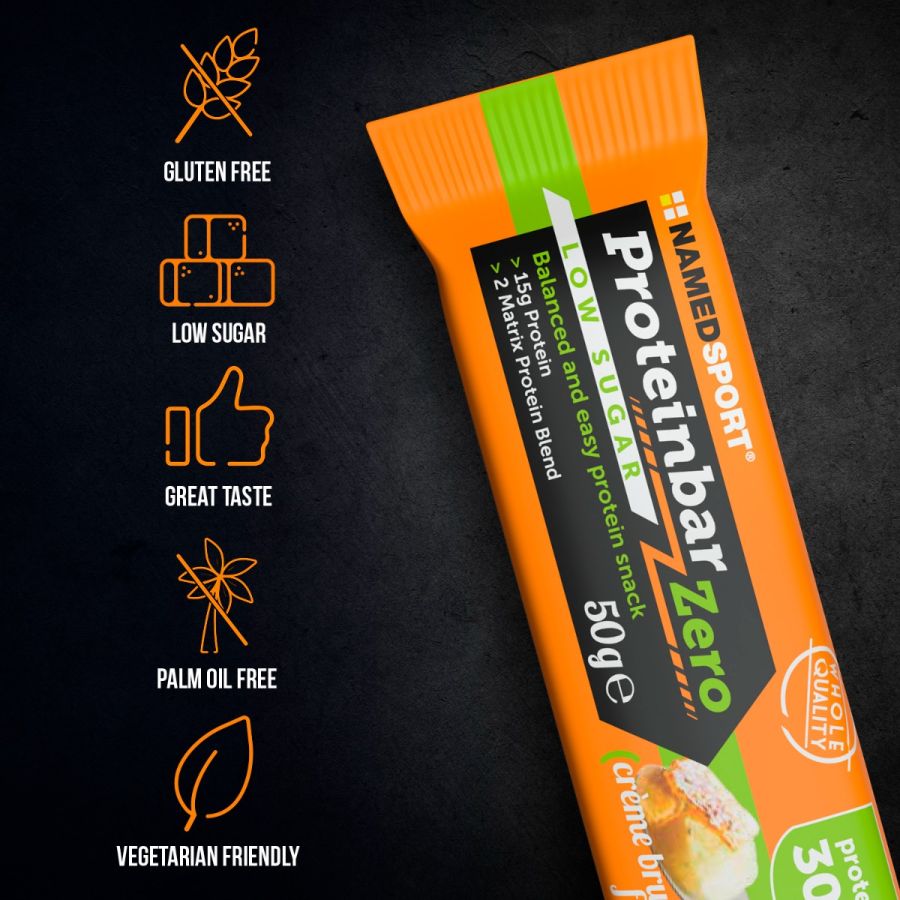 Named Sport Proteinbar Zero - Barretta Proteica Gusto Crème Brulèe 50 g
