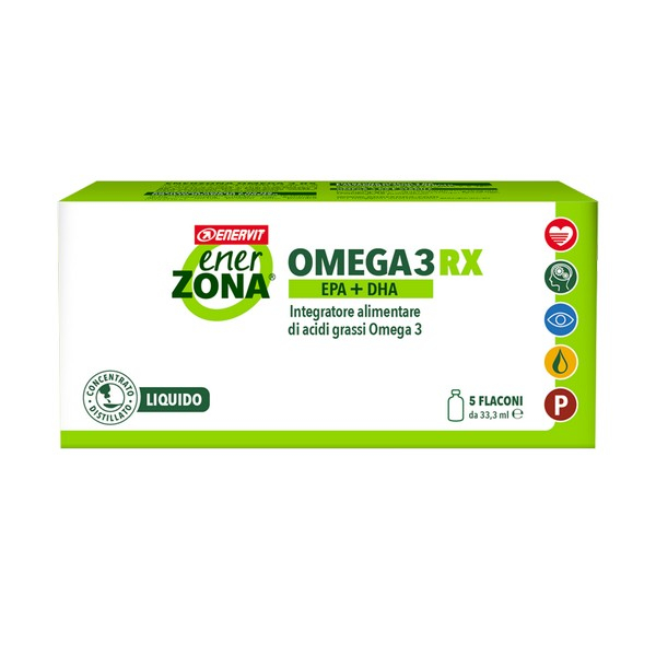Enerzona Omega 3 RX Integratore Di Acidi Grassi 5 Flaconcini