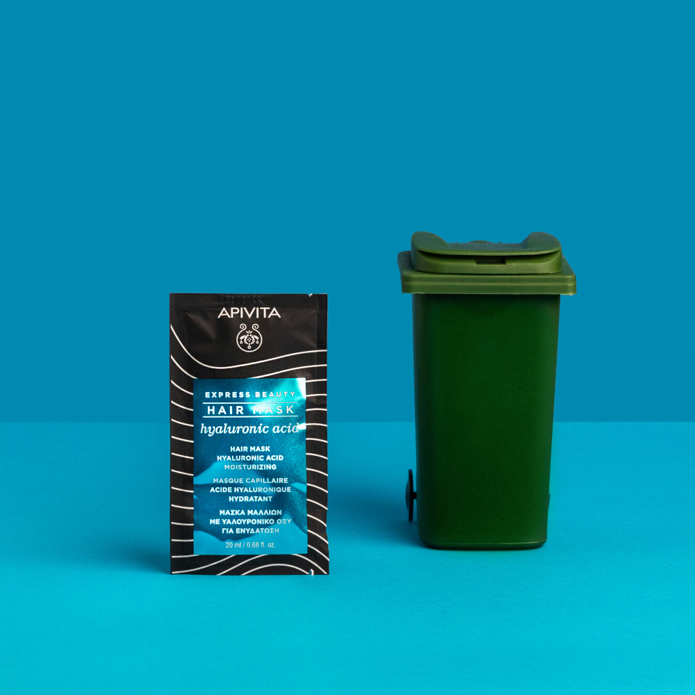 APIVITA Express Beauty Maschera Capelli Idratante con Acido Ialuronico 20ML