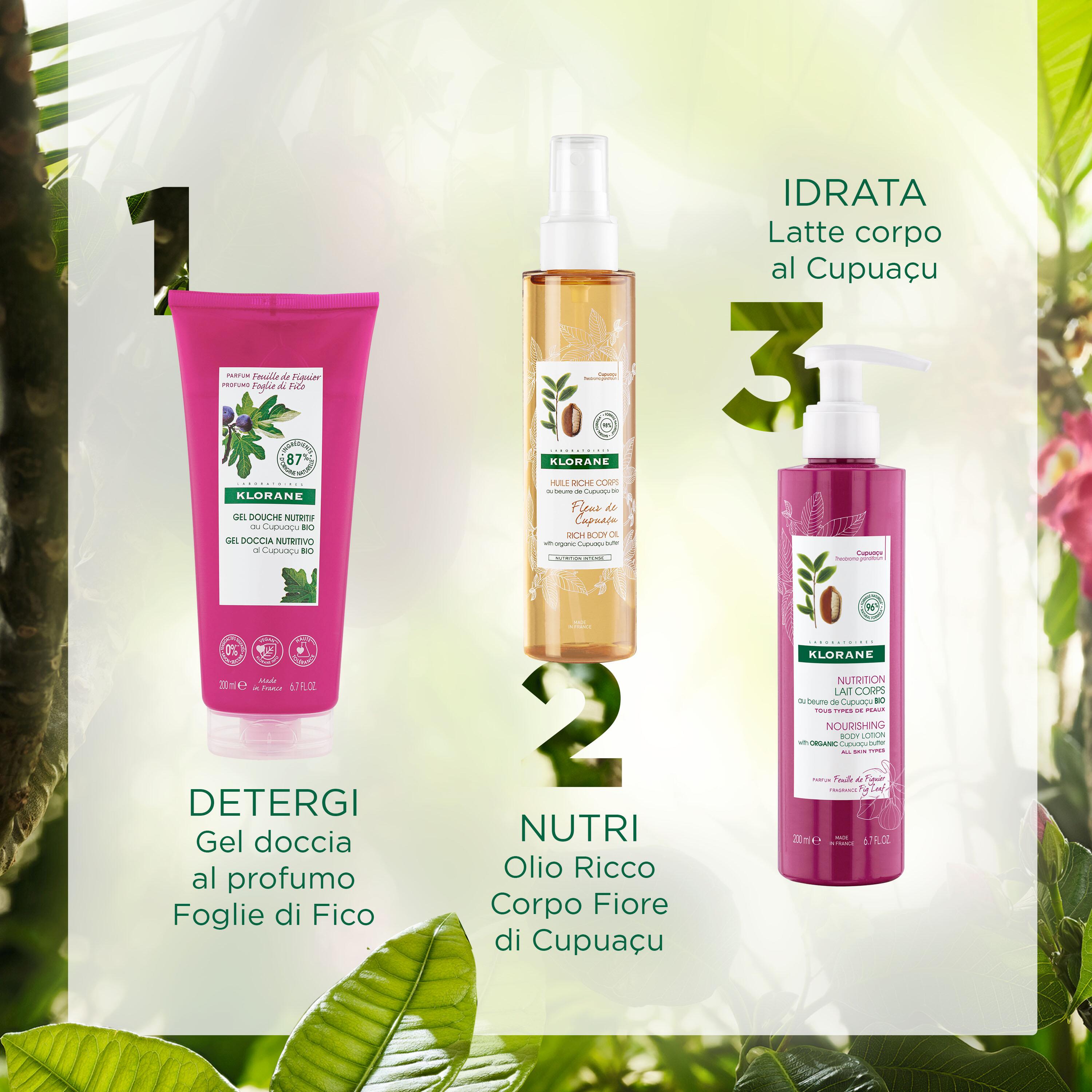 Klorane - Gel Doccia Nutritivo Al Profumo Foglie di Fico Per Tutti I Tipi Di Pelle 200 ml