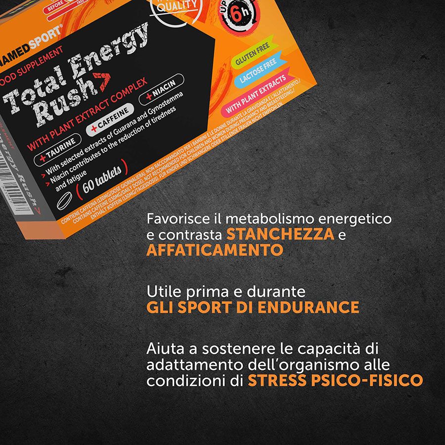 Named Sport Total Energy Rush 60 Compresse - Integratore Energizzante