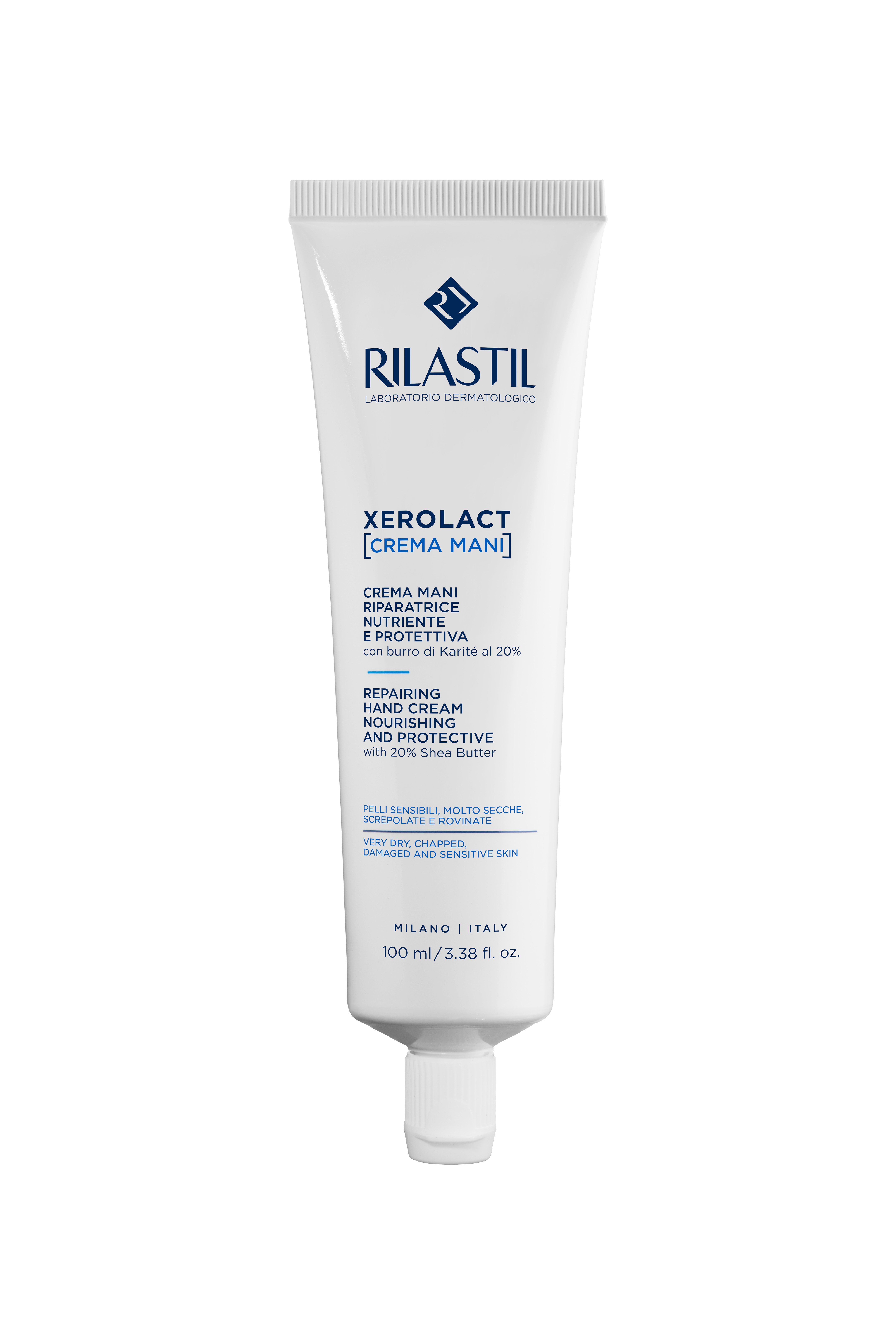 Rilastil Xerolact - Crema Mani Riparatrice, Nutriente E Protettiva 100 ml