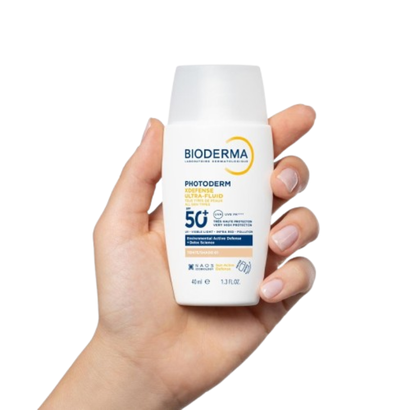 Bioderma Photoderm - Xdefense Ultra Fluid SPF50+ Crema Solare Viso Colorata 40 ml - Tonalità 01