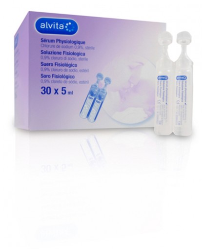 Alvita Soluzione Salina Igiene Nasale e Oculare 30 Fiale 5 ml