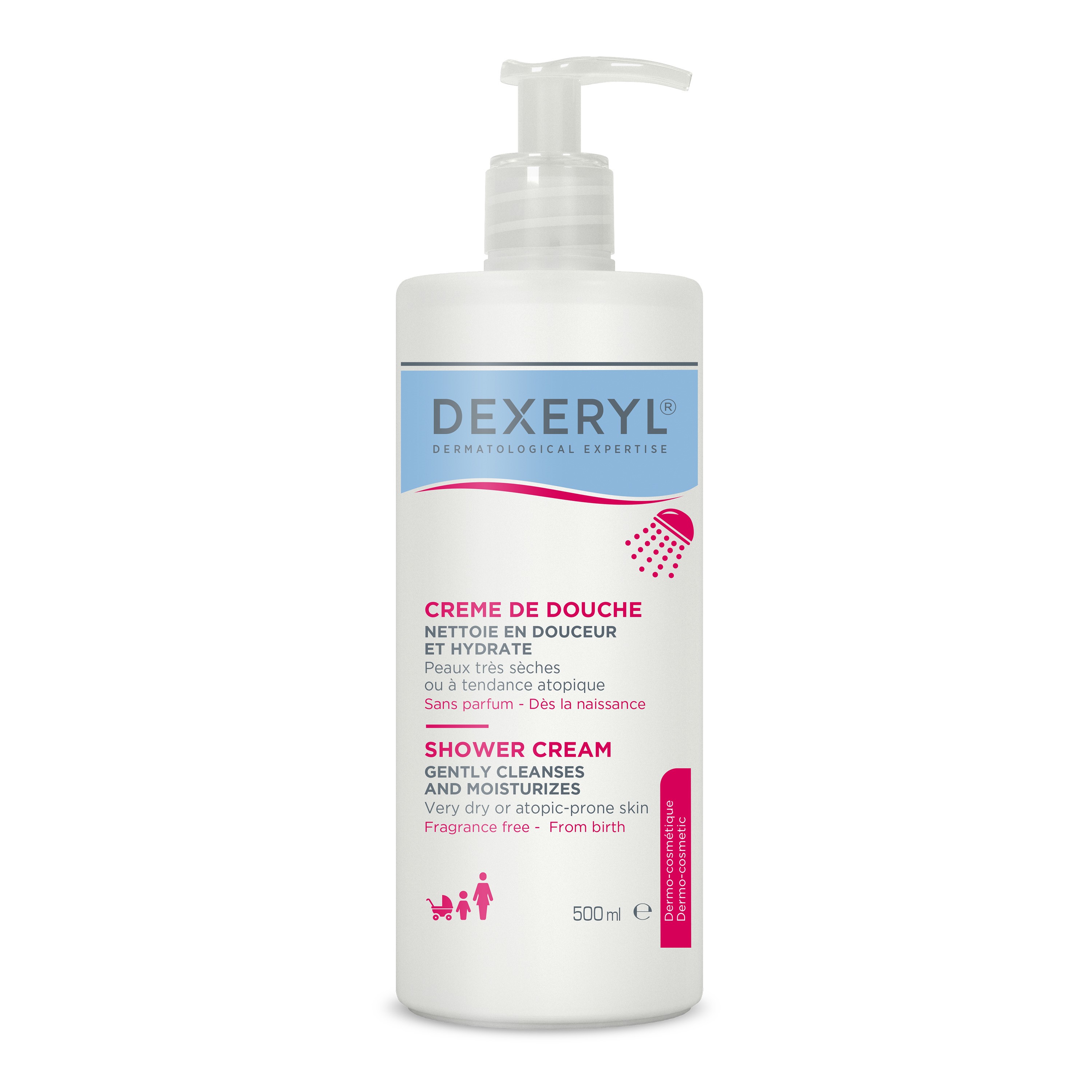 Dexeryl - Doccia Crema Idratante Per Pelle Molto Secca E A Tendenza Atopica 500 ml