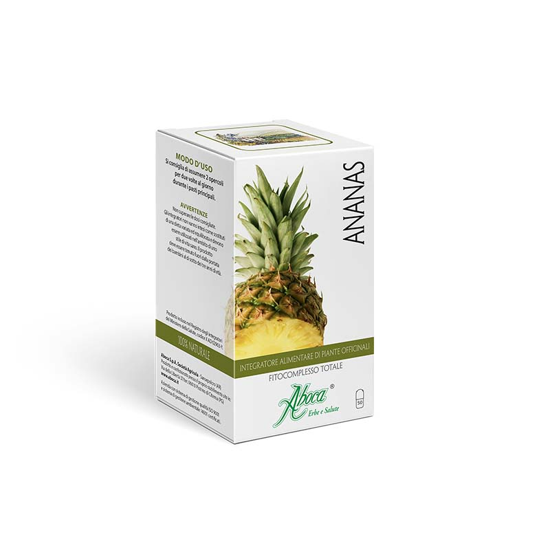 Aboca Ananas Fitocomplesso Totale Integratore Drenante 50 Opercoli