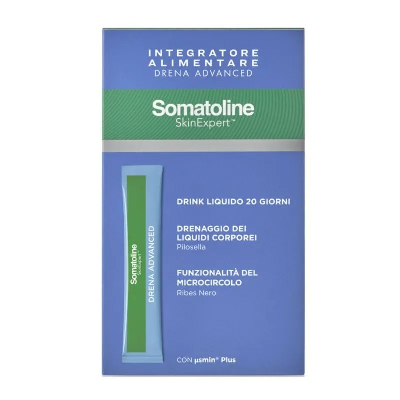 Somatoline Skin Expert Drena Advanced Integratore Alimentare per Drenaggio Liquidi 20 Stick