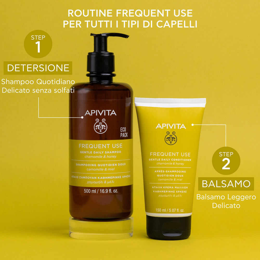 APIVITA Shampoo Delicato Uso Frequente Ecopack 500ml