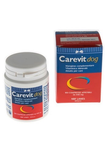 Nbf Lanes Carevit Dog Integratore Vitaminico Cani 100 Compresse