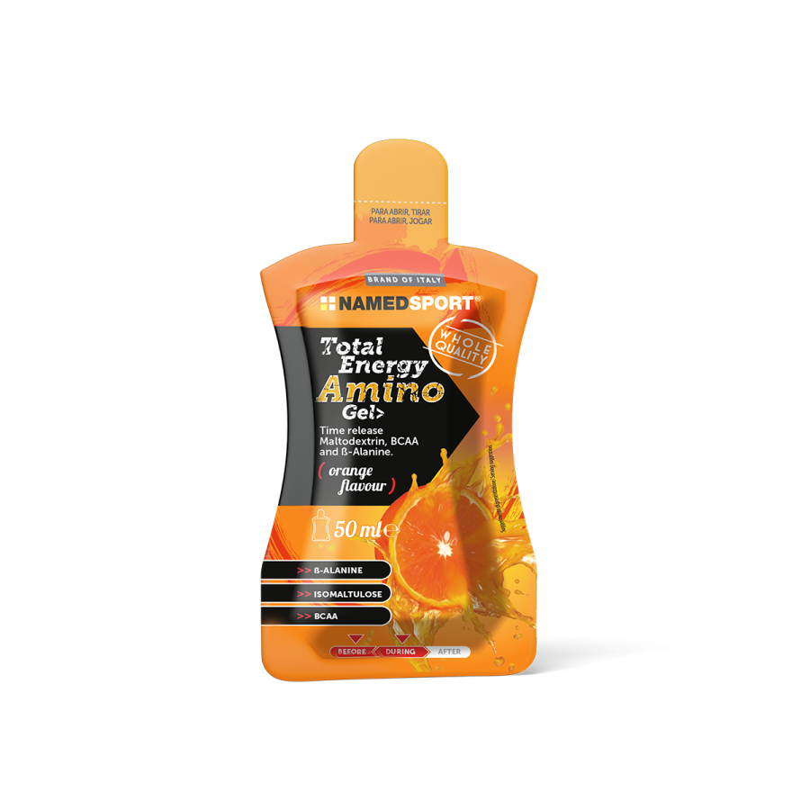 Named Sport Total Energy Amino Gel - Integratore Energizzante Gusto Arancia 50 ml 