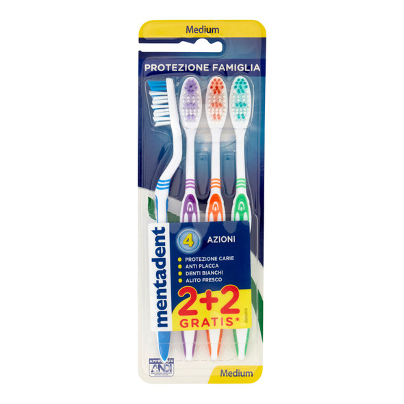 MENTADENT SPAZ PROT FAMIGLIA 2+2