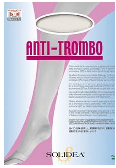Solidea Anti Trombo Calza Compressiva Anti Trombosi Colore Bianco Taglia S