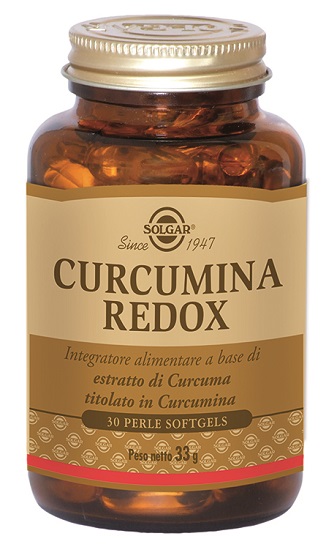 Solgar Curcumina Redox Integratore di Curcuma 30 Perle