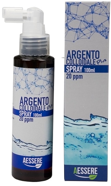 AESSERE Argento Colloidale Plus Spray 20 ppmm Antibiotico 100 ml