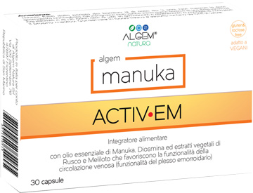 Algem Manuka Activ-EM Integratore Per Emorroidi 30 Capsule