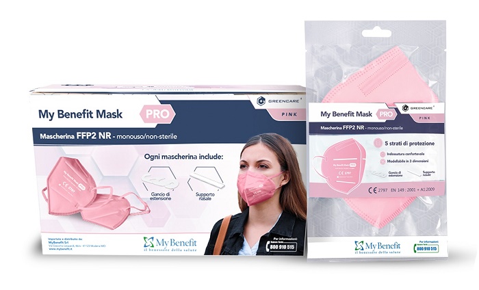 MY BENEFIT Mask FFP2 Rosa 1pz