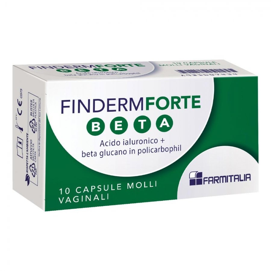 Finderm Forte Beta 10 capsule vaginali con Acido Ialuronico 